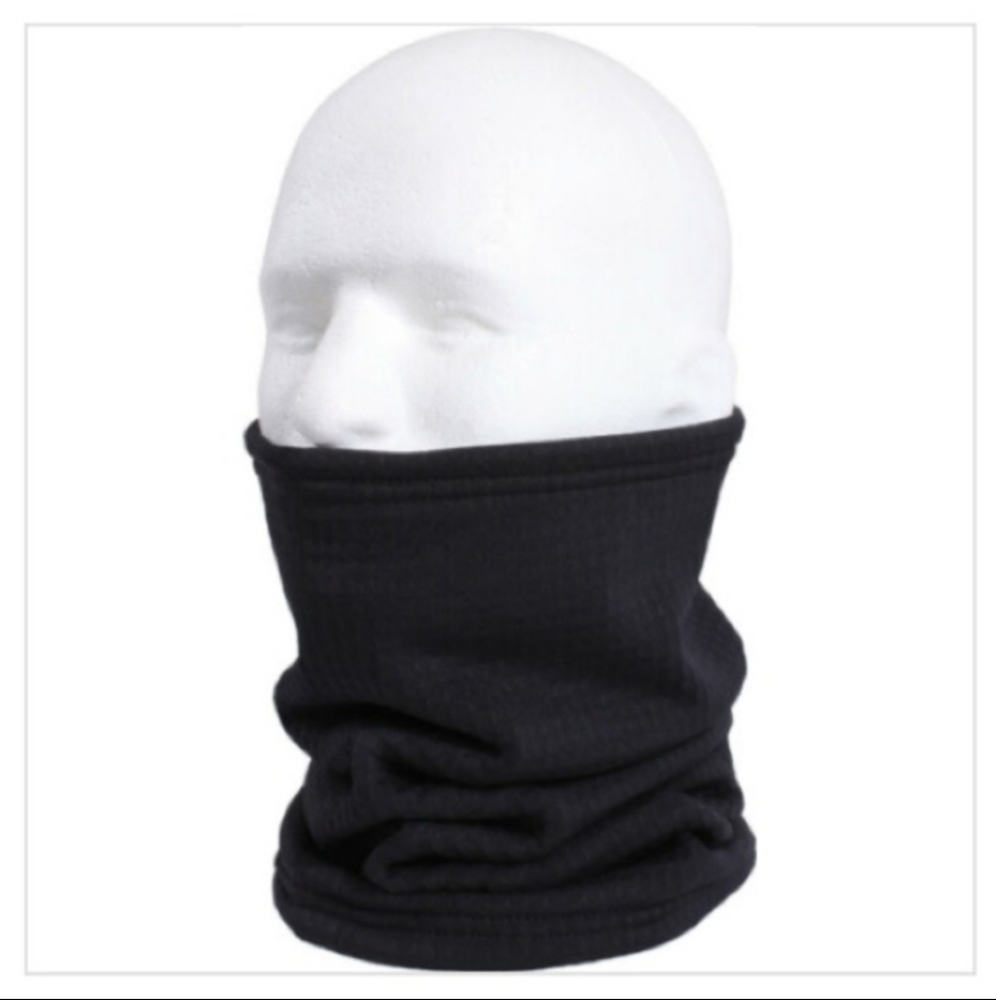 New Balance Onyx Grid Fleece Necktube Black One Size Gaiter